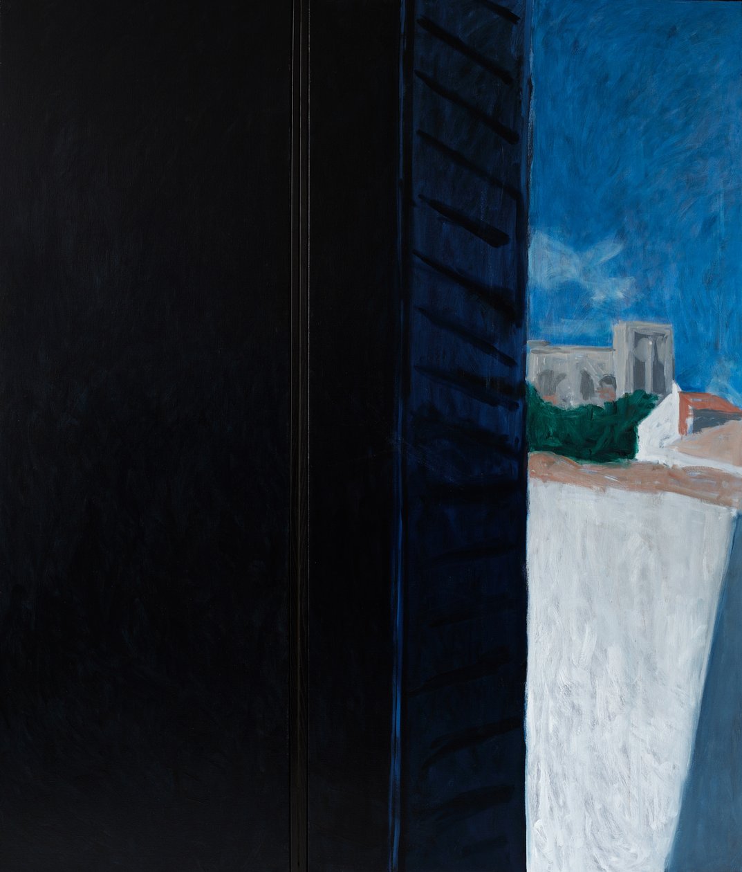 Hotel-Avignon (akril és olaj, vászon) alkotó: Julie Held
