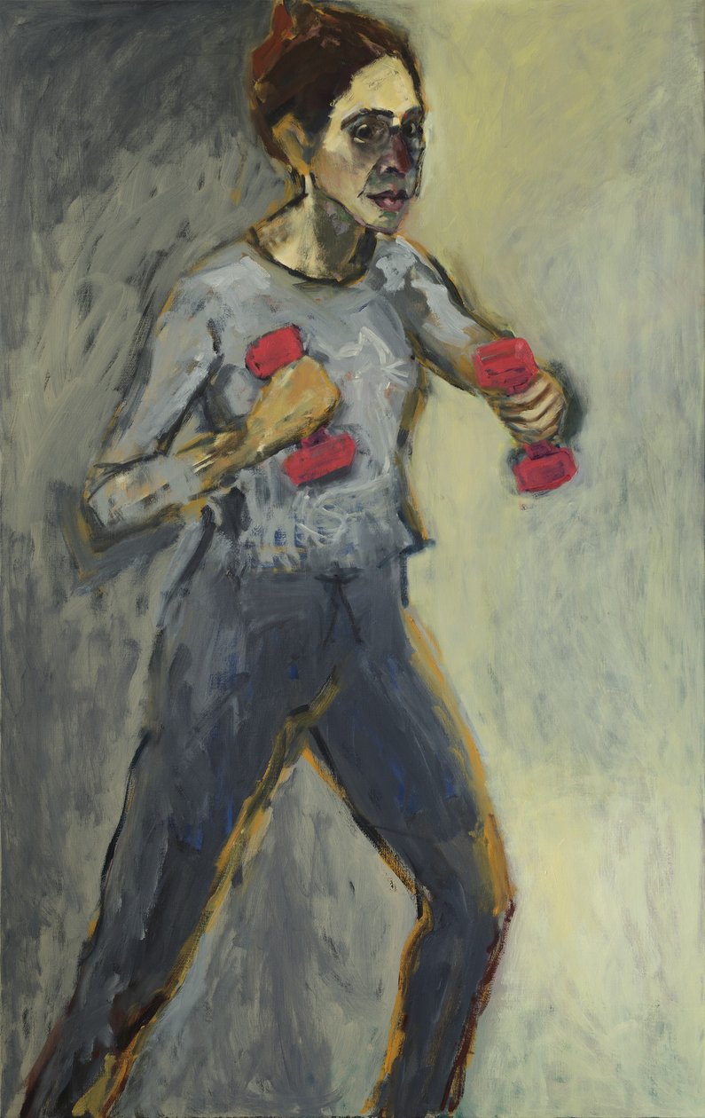 Önarckép, 2015, (akril és olaj, vászon) alkotó: Julie Held