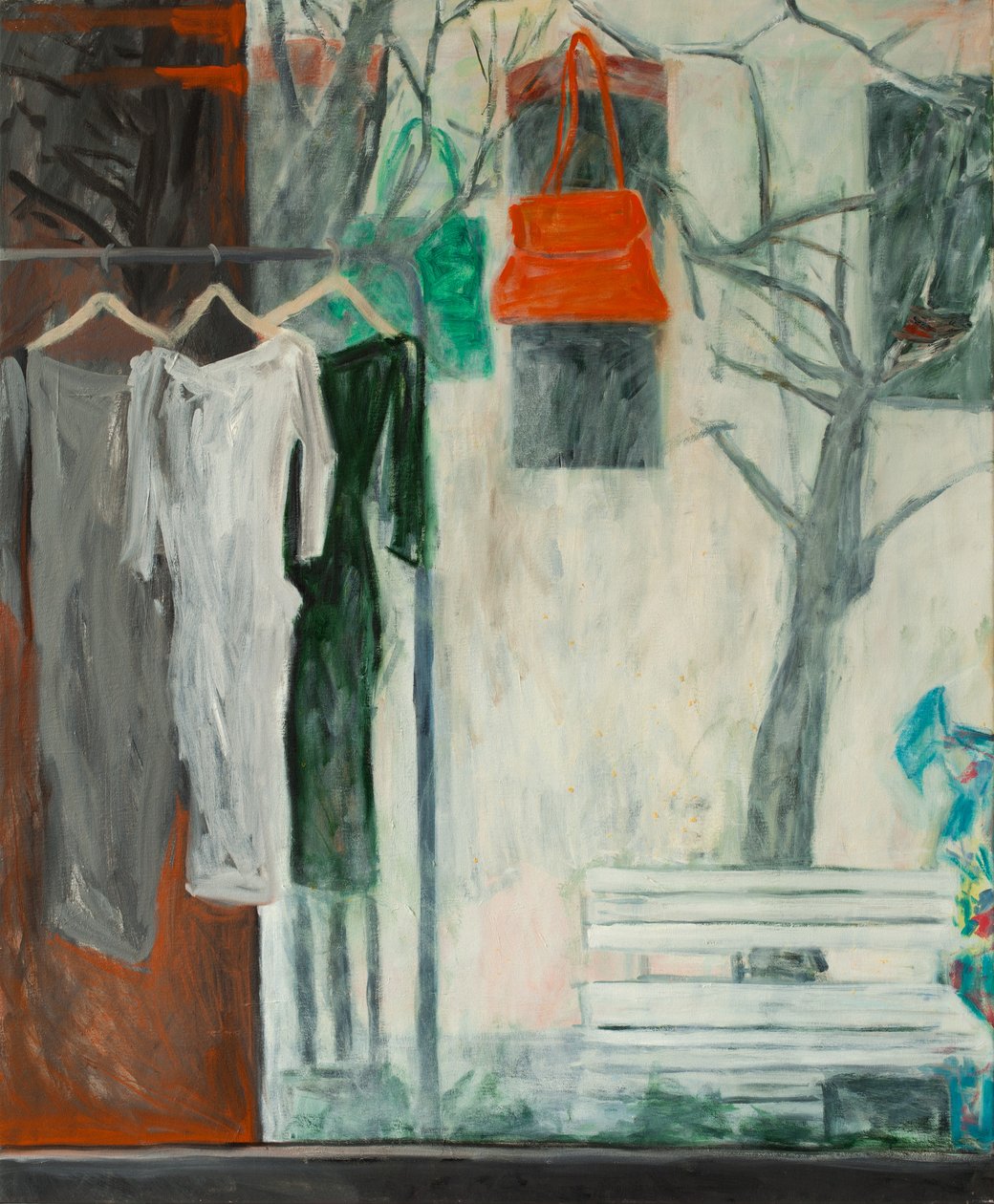 The Clothes Shop, 2016 (olaj, vászon) alkotó: Julie Held