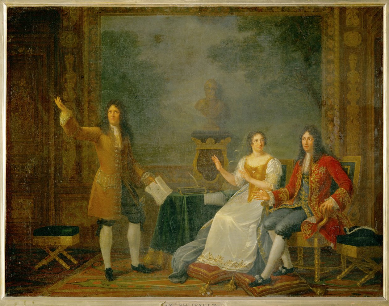 Racine "Athalie" felolvasása XIV. Lajos és Mme ... alkotó: Julie Philipault