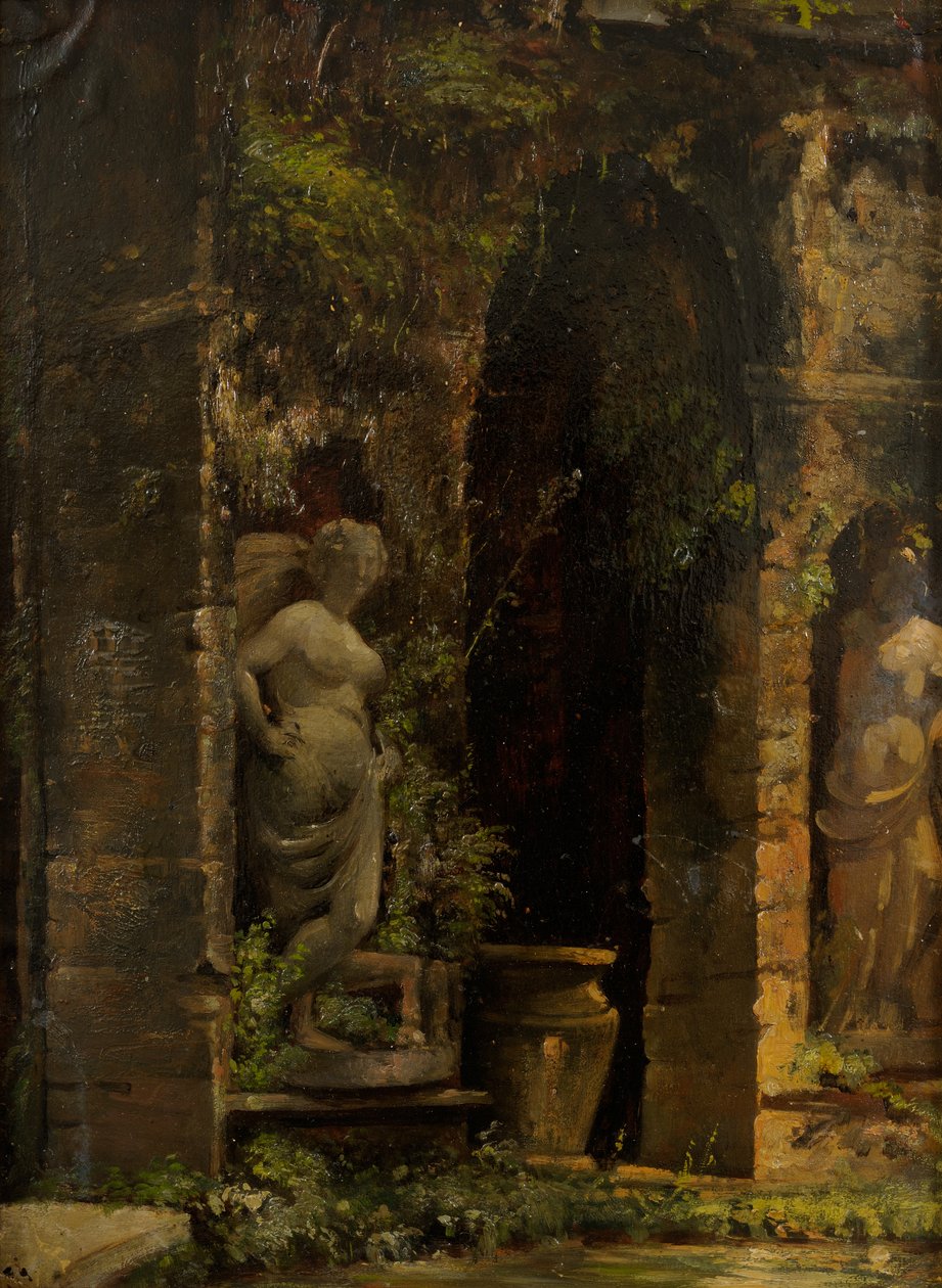Észt: "Grotto in Rome" alkotó: Julie Wilhelmine Hagen Schwarz