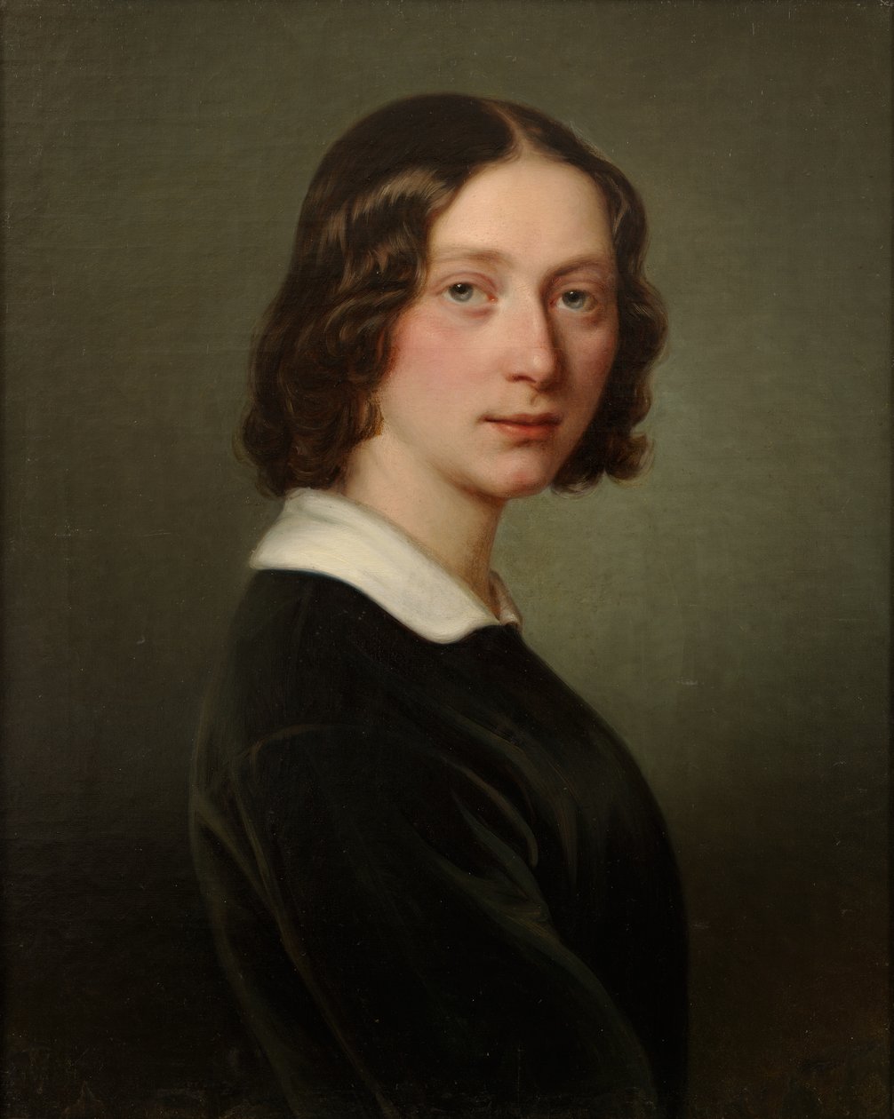 Észt: "M. Keller portréja" alkotó: Julie Wilhelmine Hagen Schwarz