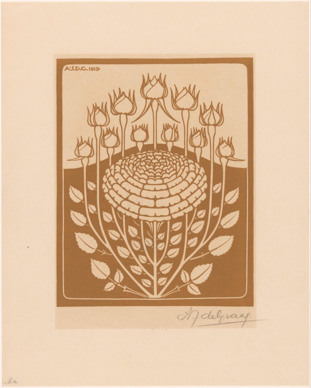 rózsabokor alkotó: Julie de Graag (signed by artist)
