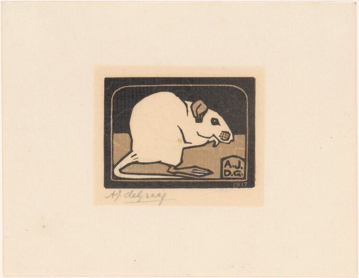 Ülő egér alkotó: Julie de Graag (signed by artist)