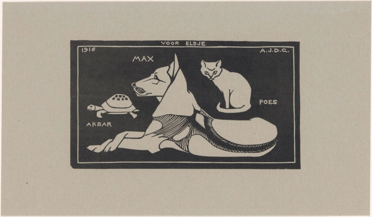 Akbar, Max, Poes (cím a tárgyon) alkotó: Julie de Graag