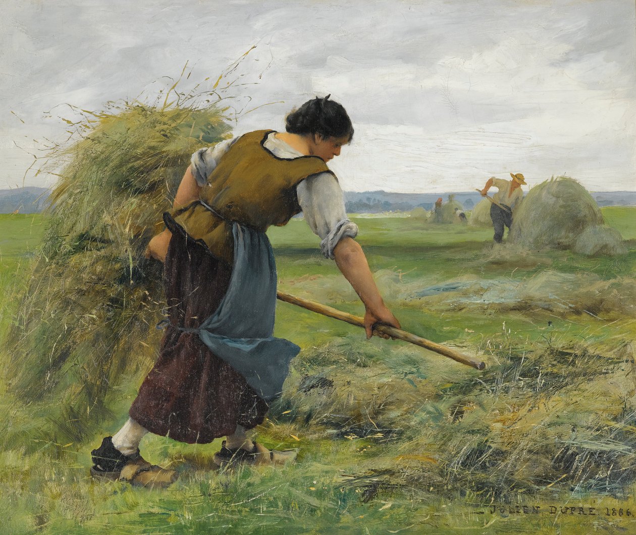 Az aratógépek (szénakészítés) alkotó: Julien Dupre