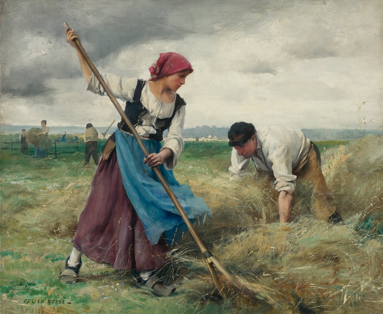 A széna betakarítása alkotó: Julien Dupre