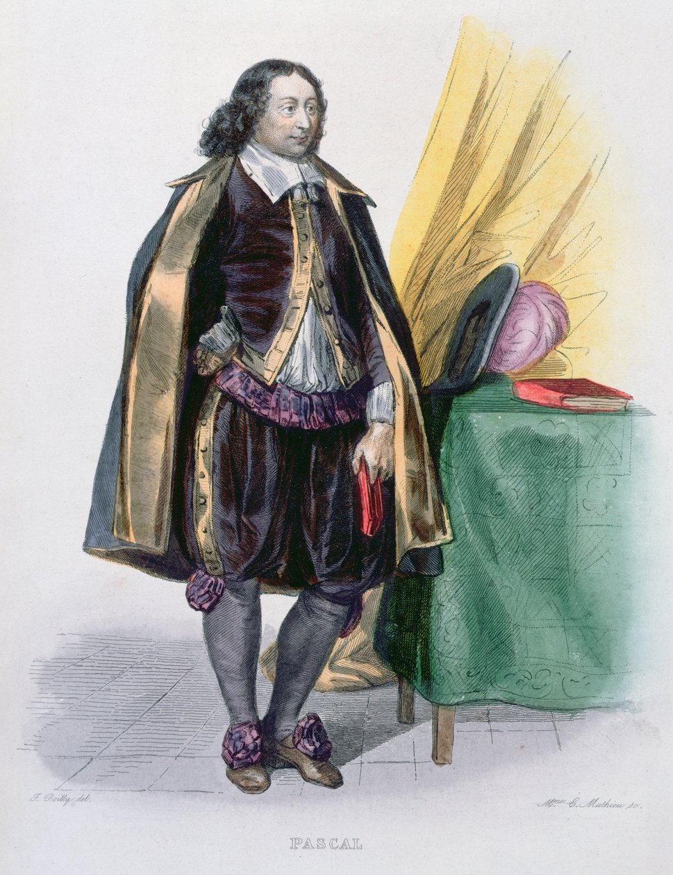 Blaise Pascal (1623-62), 1841 alkotó: Julien Leopold Boilly