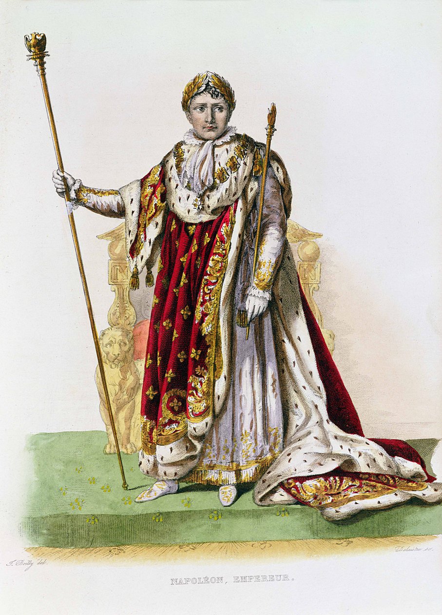 II. Napóleon császár (1808-73) Delaistre metszete, 1830 körül (színes metszet) alkotó: Julien Leopold Boilly