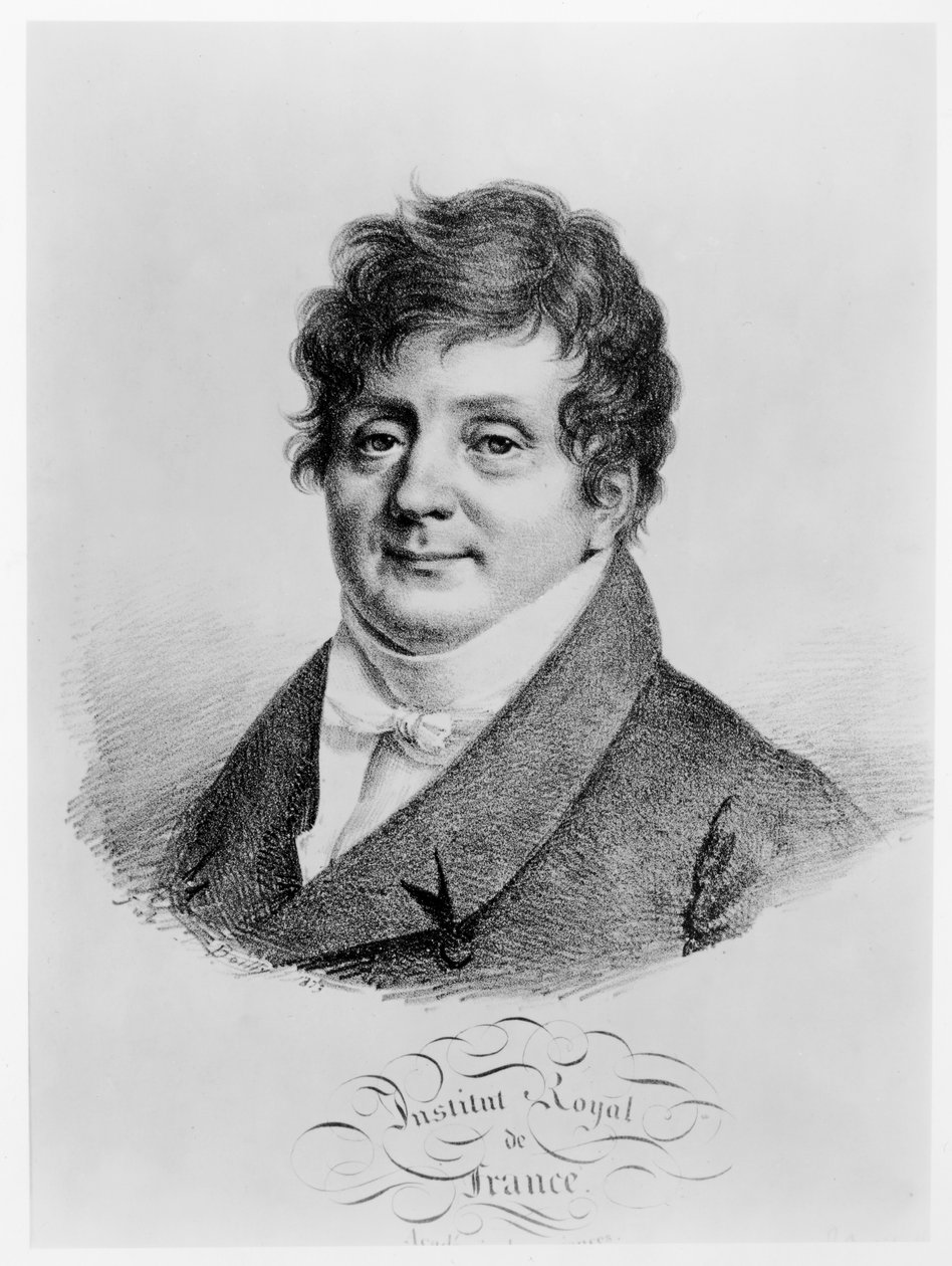 Joseph Fourier (1768-1830) a Celebre Academicians portréinak gyűjteményéből, 1823 alkotó: Julien Leopold Boilly