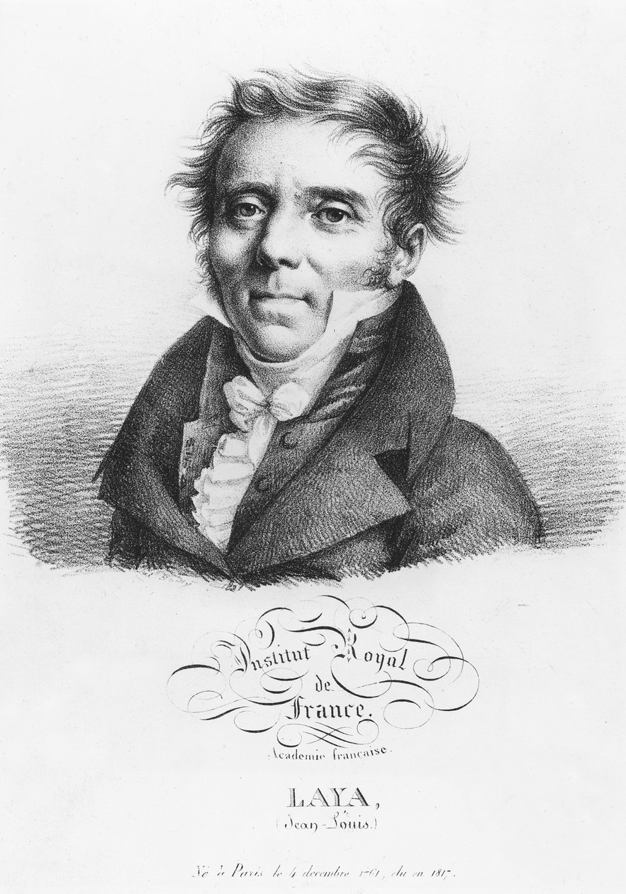 Jean-Louis Laya portréja alkotó: Julien Leopold Boilly
