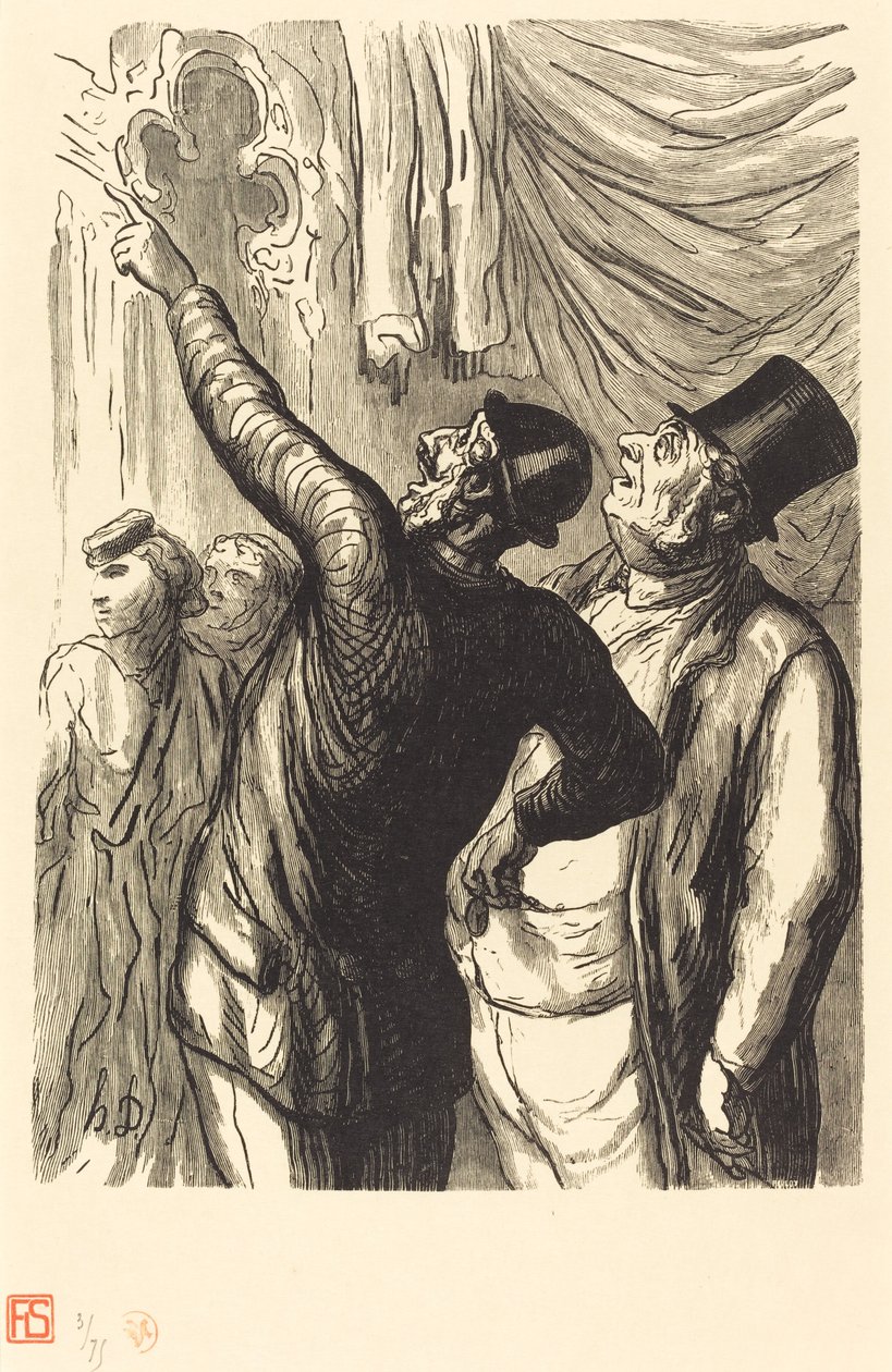 Univerzális kiállítás: Egy igazi Cicerone alkotó: Julien Antoine Peulot after Honoré Daumier
