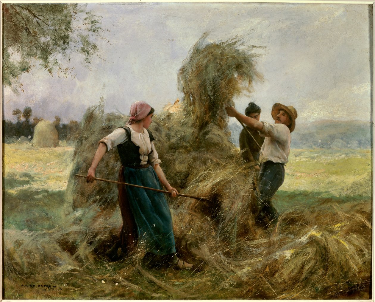A széna. Julien Dupre (1851-1910) festménye alkotó: Julien Dupre