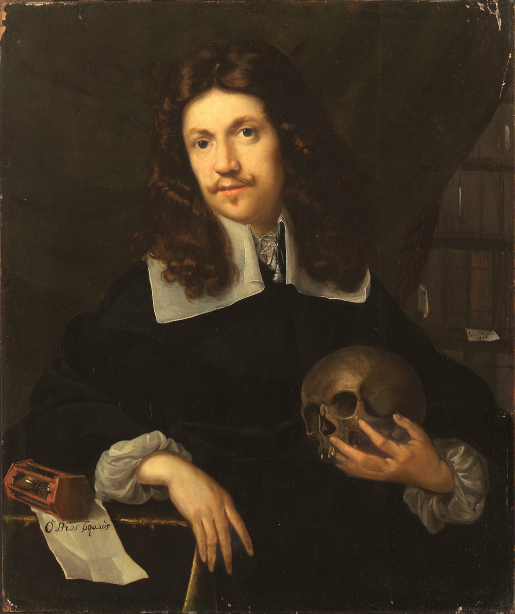 Egy úriember vanitas portréja alkotó: Julien Franciscus de Geest