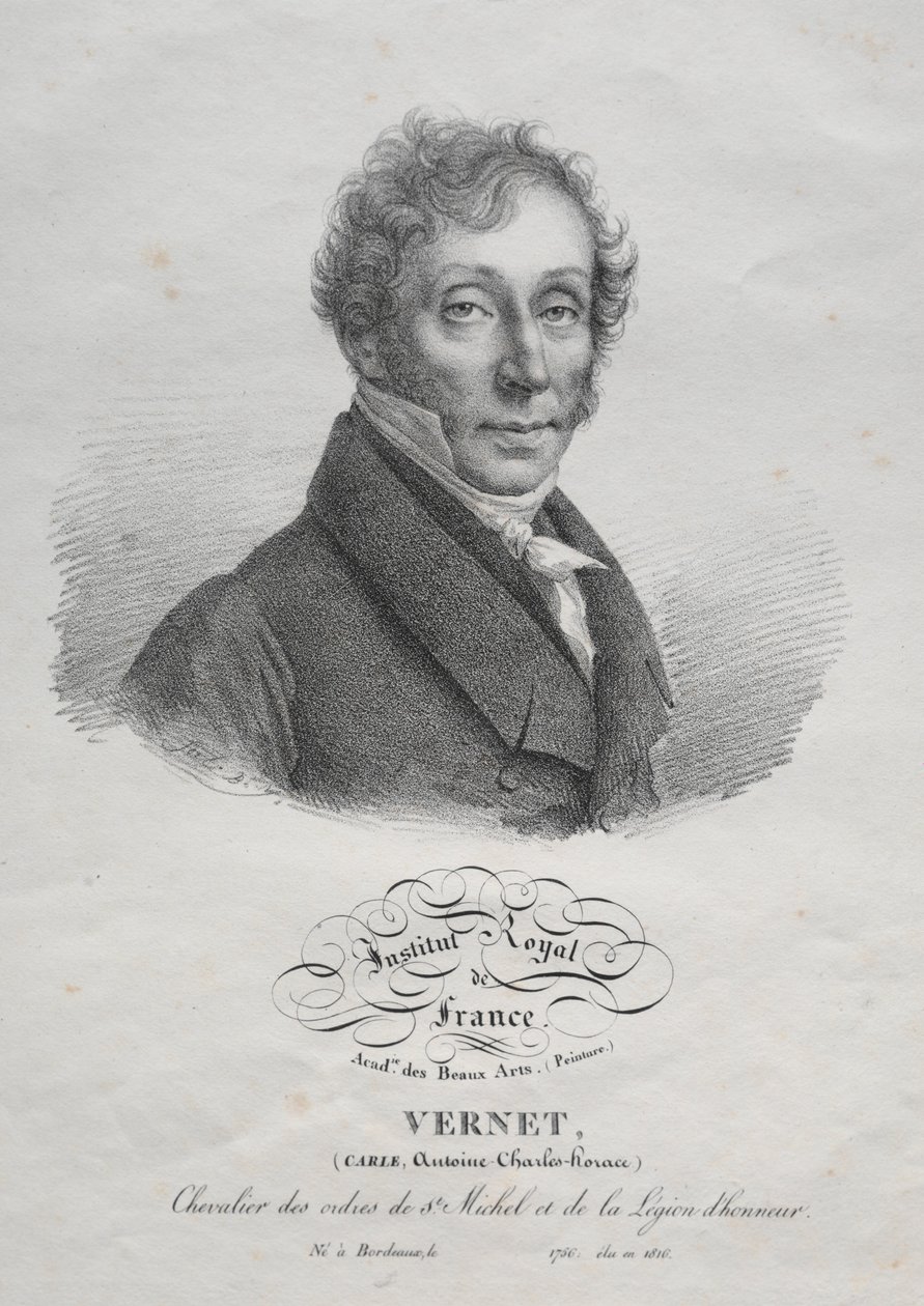 Carl Vernet 1825-ben született. alkotó: Julien Leopold Boilly
