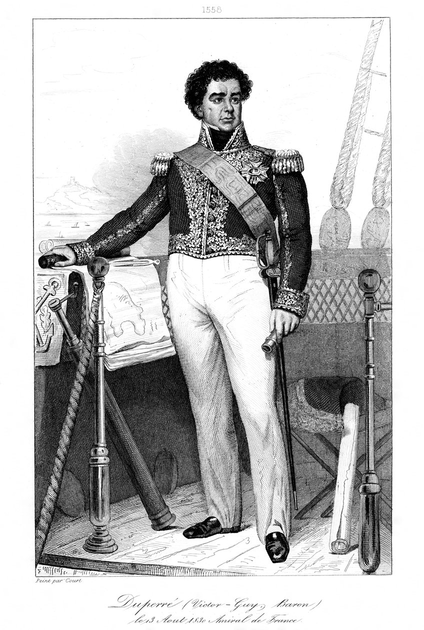 Guy-Victor Duperré 1775-1846, francia tengernagy, 1839. alkotó: Julien Leopold Boilly