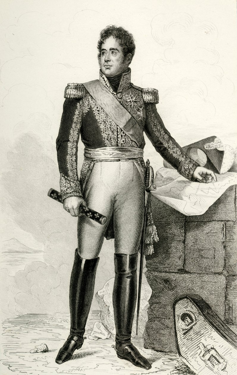 Jacques Lauriston, 1804, 1839. alkotó: Julien Leopold Boilly