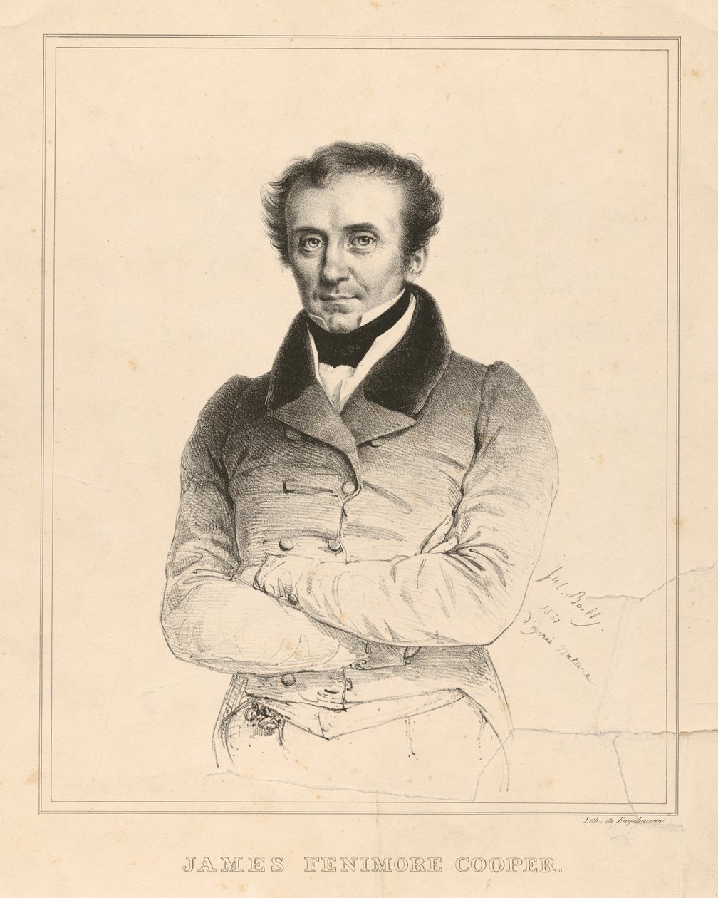 James Fenimore Cooper alkotó: Julien Leopold Boilly