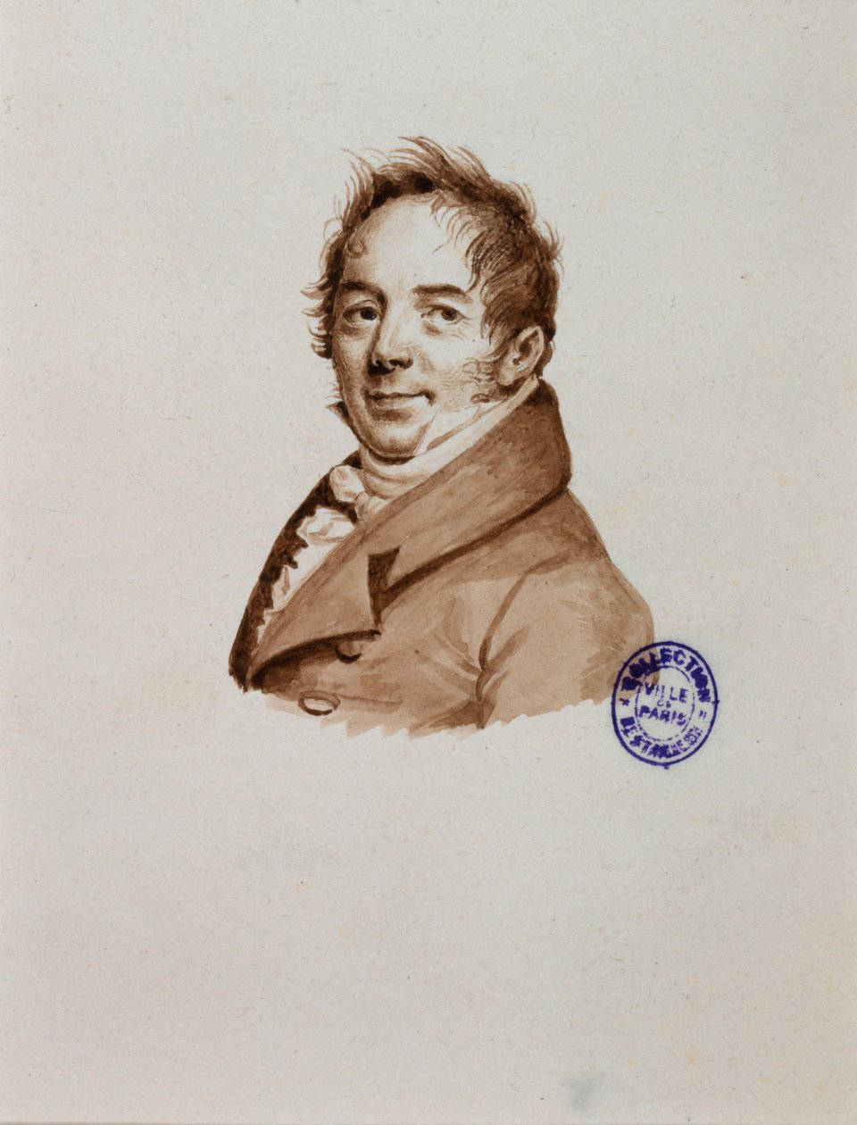 Porträt des Bildhauers Bosio alkotó: Julien Leopold Boilly
