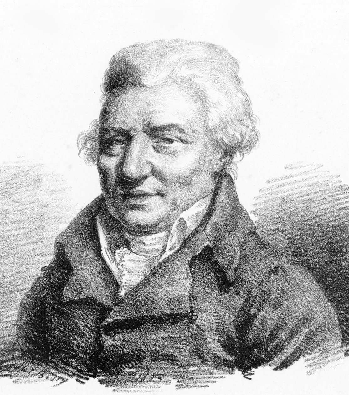 Pierre-Alexandre Monsigny zeneszerző portréja 1729-1817, 1823. alkotó: Julien Leopold Boilly