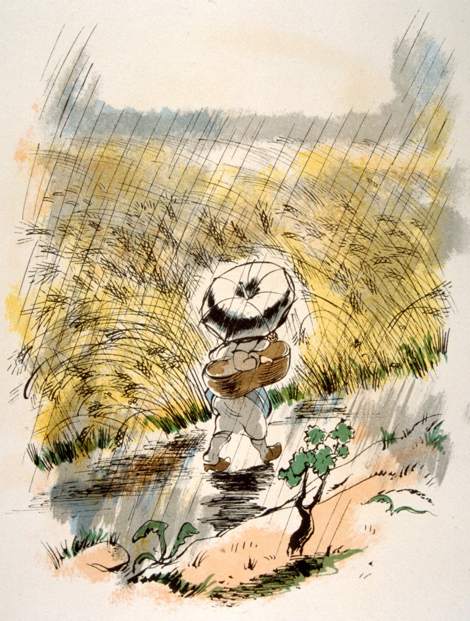 Humoros bor-illusztráció 1946. Illusztráció: Julien Pavil alkotó: Julien Pavil