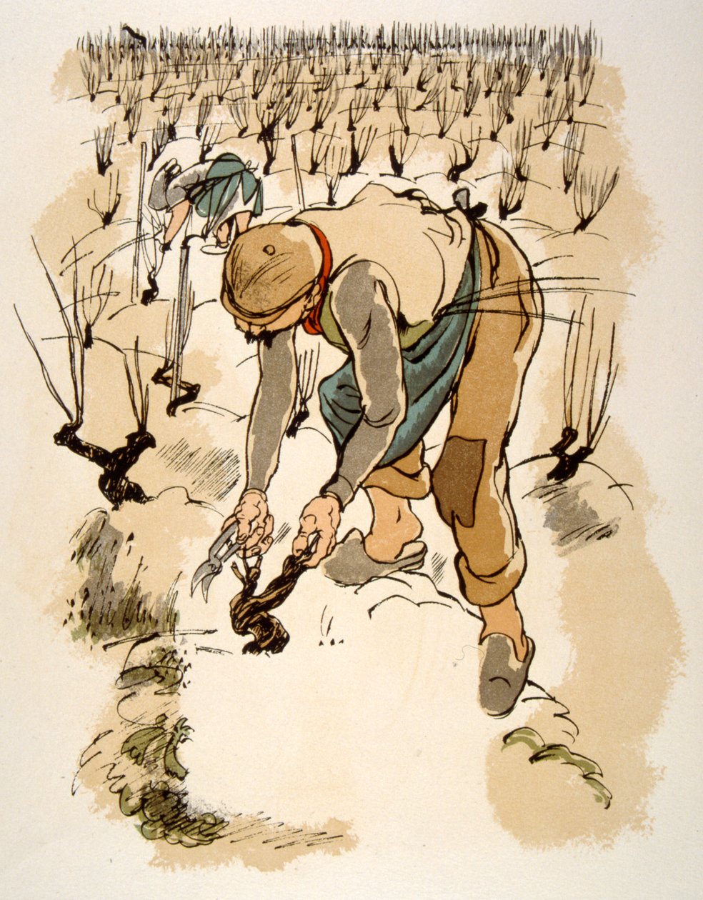 Humoros bor-illusztráció 1946. Illusztráció: Julien Pavil alkotó: Julien Pavil