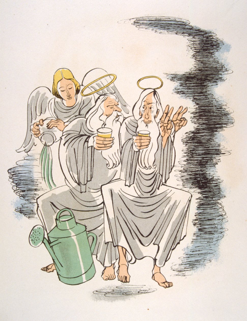 Humoros bor-illusztráció 1946. Illusztráció: Julien Pavil alkotó: Julien Pavil