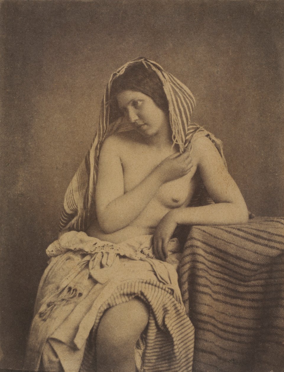 Tanulmány a természet után c. 1853-1855. alkotó: Julien Vallou de Villeneuve