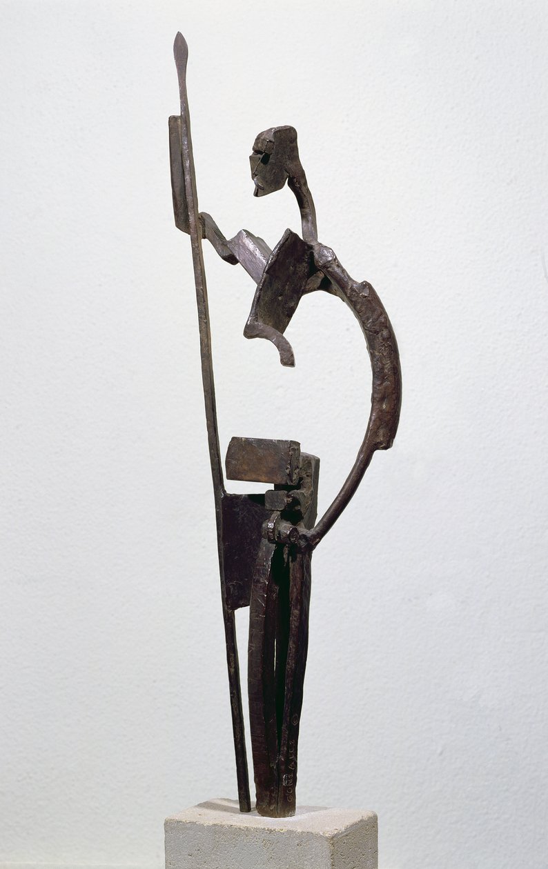 Don Quijote, 1939 (bronz) alkotó: Julio Gonzalez