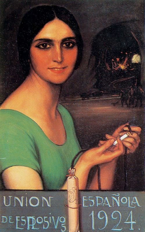 A kanóc meggyújtása alkotó: Julio Romero de Torres