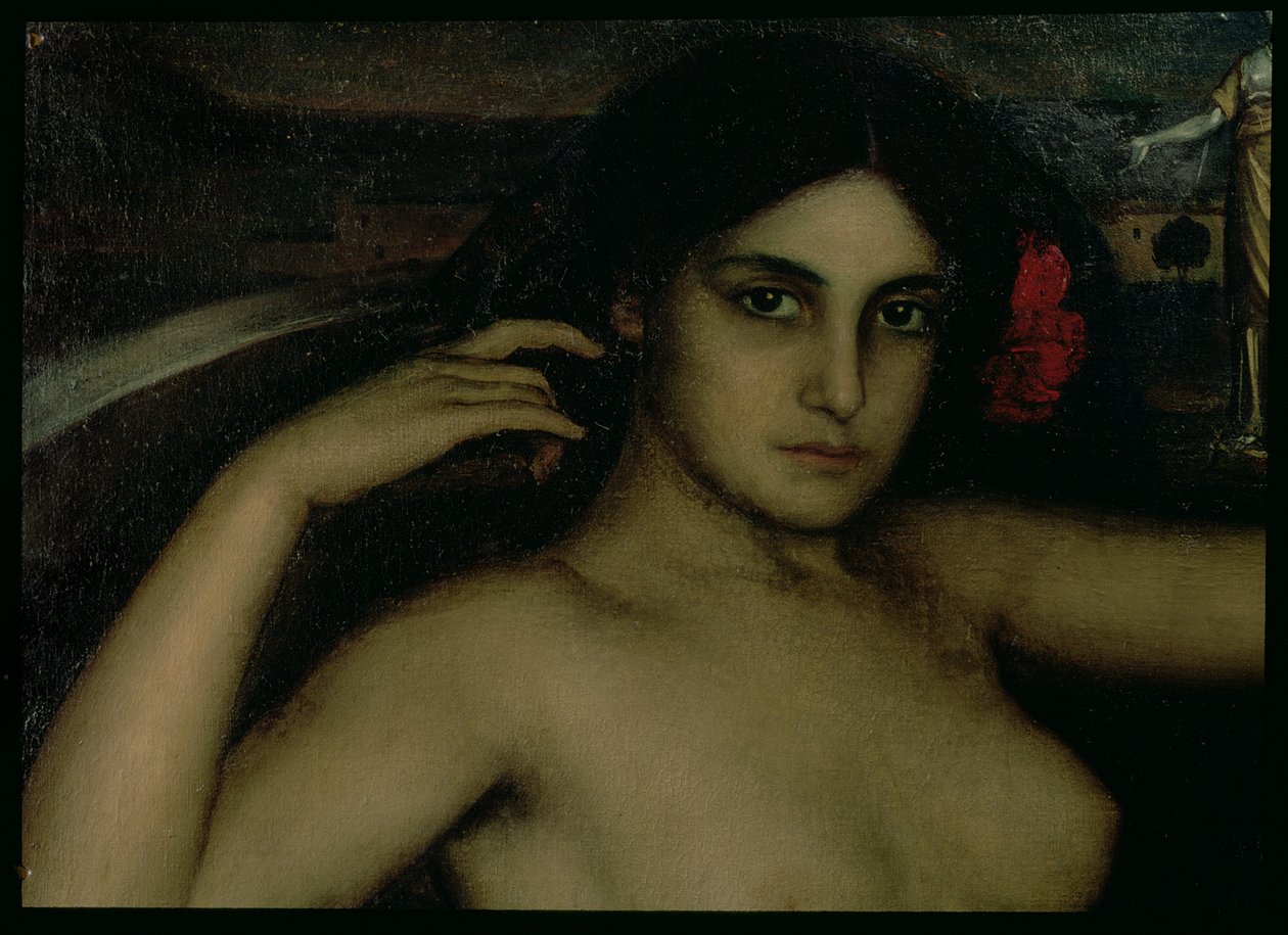 Részlet a szerelem oltárképéből (olaj a táblán) alkotó: Julio Romero de Torres