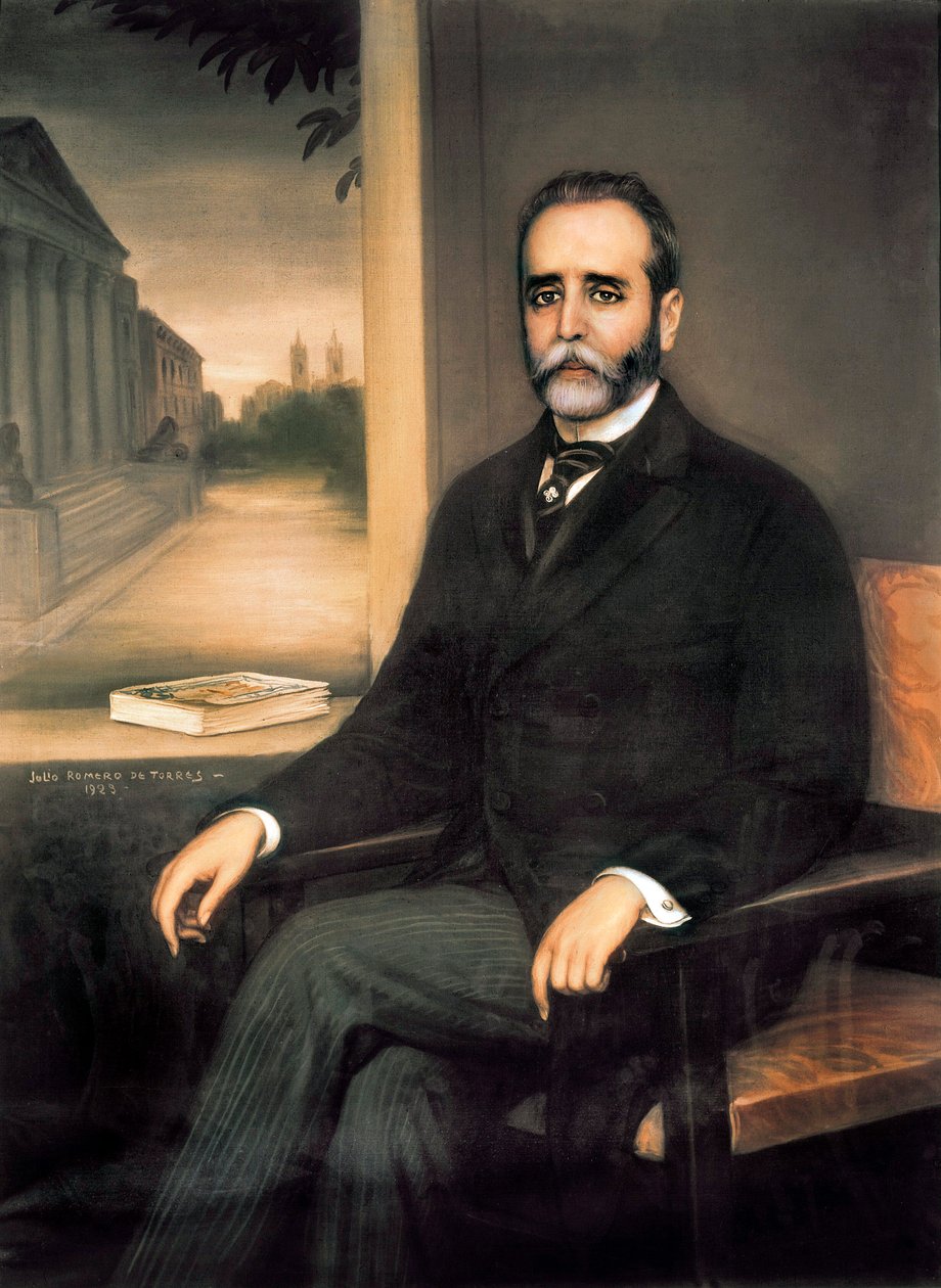 Jose Sanchez Guerra (1859-1935) spanyol politikus, ügyvéd és újságíró portréja alkotó: Julio Romero de Torres