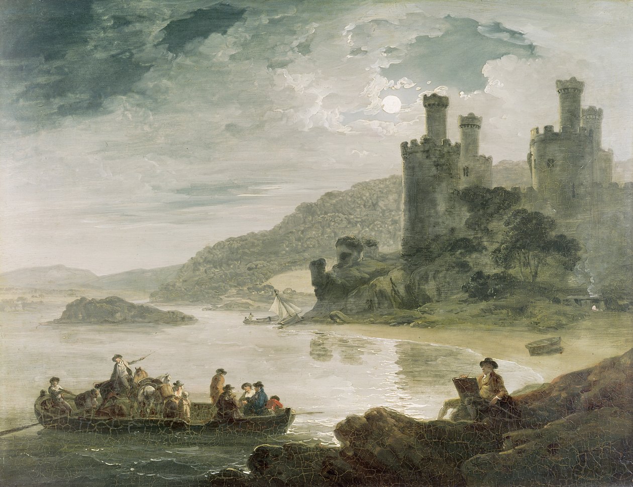 Conway kastély, 1794 alkotó: Julius Caesar Ibbetson