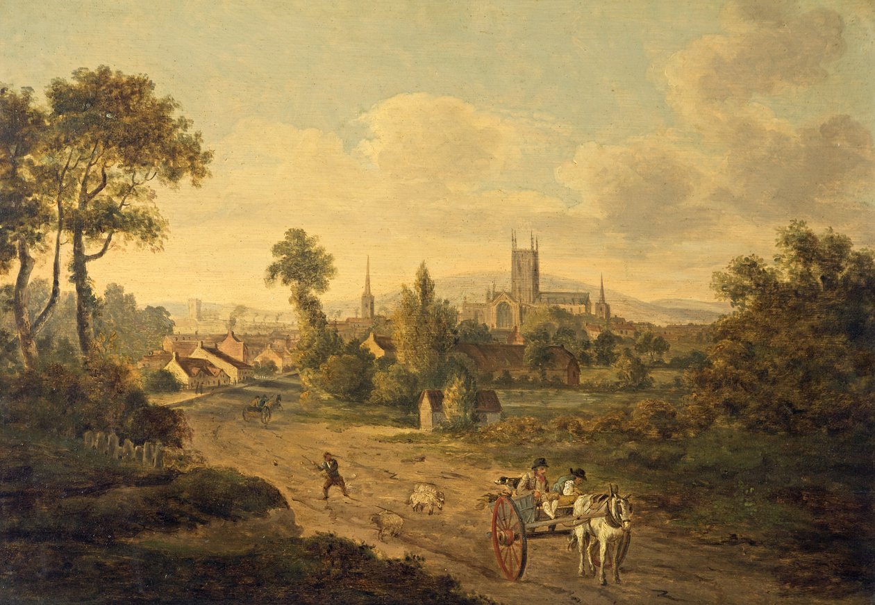 Gloucester a Szent Mária Magdolnáról, 1780 körül alkotó: Julius Caesar Ibbetson
