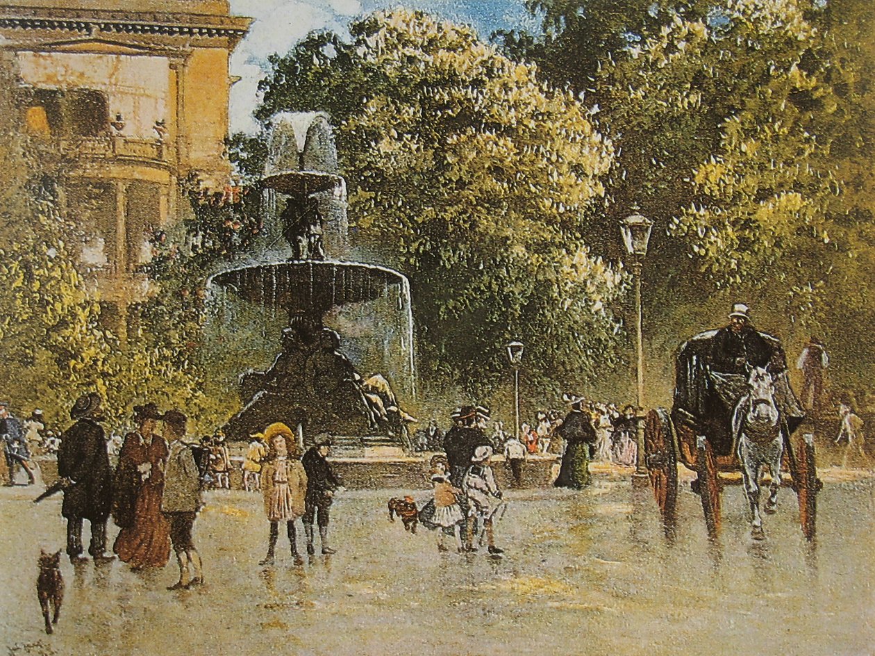 Kemperplatz, régi Berlin, 1889? alkotó: Julius Jacob
