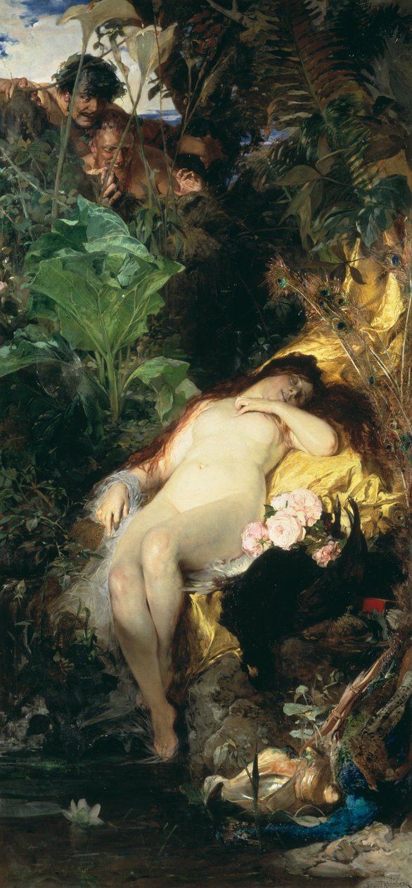 Nimfa és Fauns alkotó: Julius Kronberg