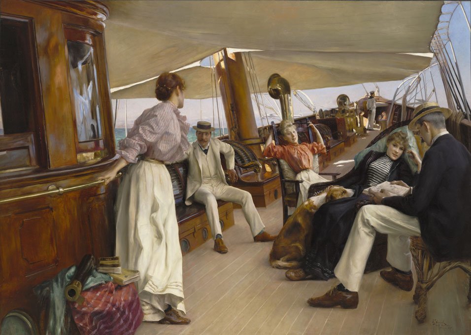 A Namouna Yacht -on, Velence alkotó: Julius Leblanc Stewart