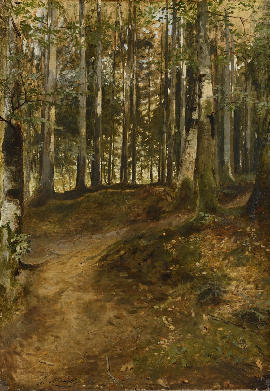 Erdei ösvény alkotó: Julius Mařák