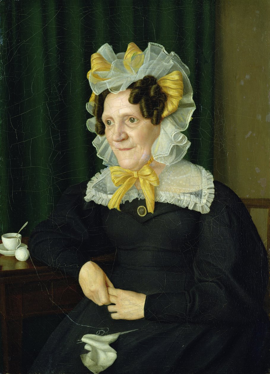 Egy öregasszony portréja, 1829 alkotó: Julius Oldach