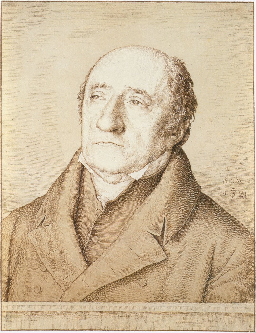 Báró Karl vom und zum Stein arcképe alkotó: Julius Schnorr von Carolsfeld