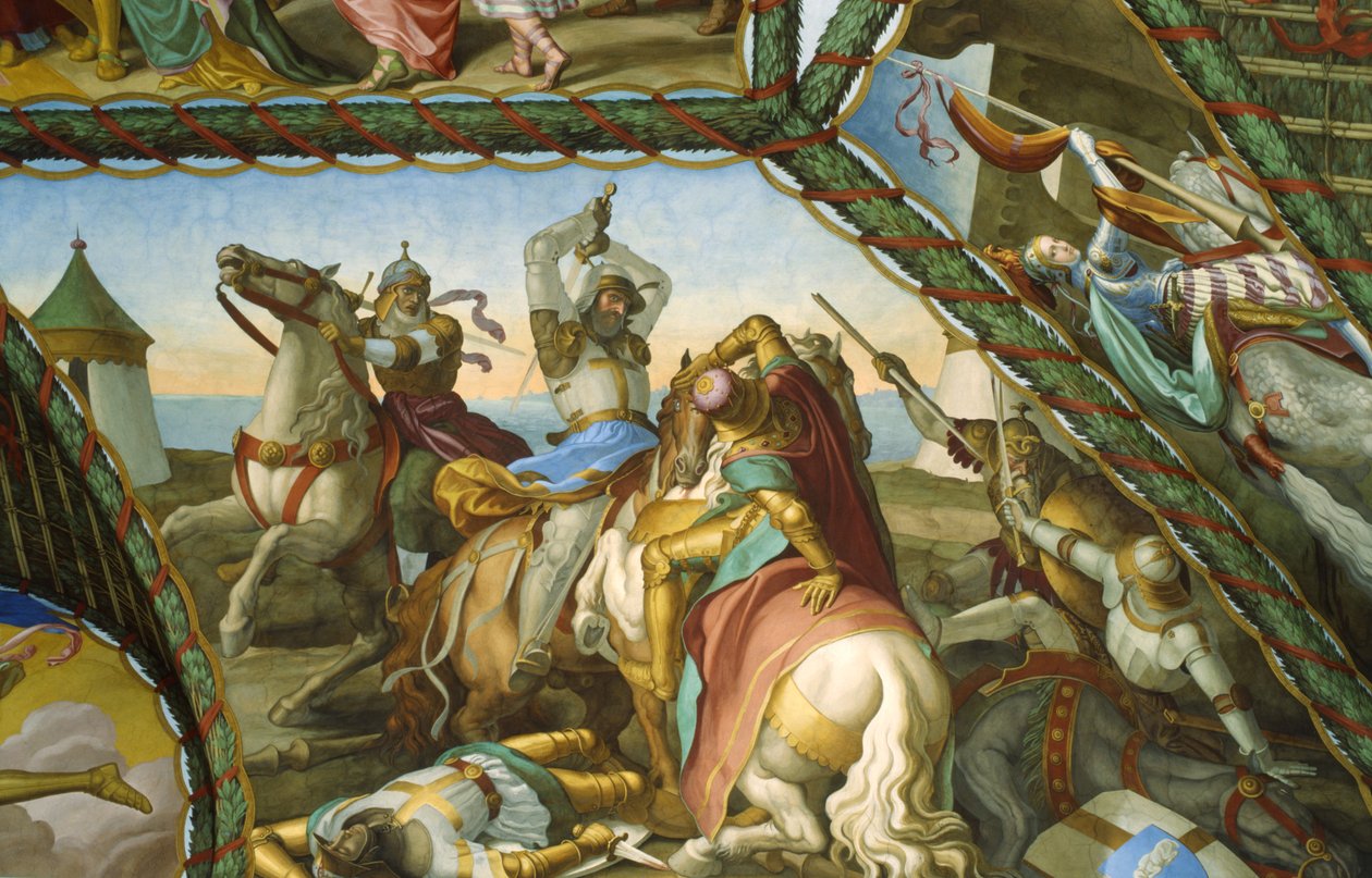 A hat lovag párbaja alkotó: Julius Schnorr von Carolsfeld