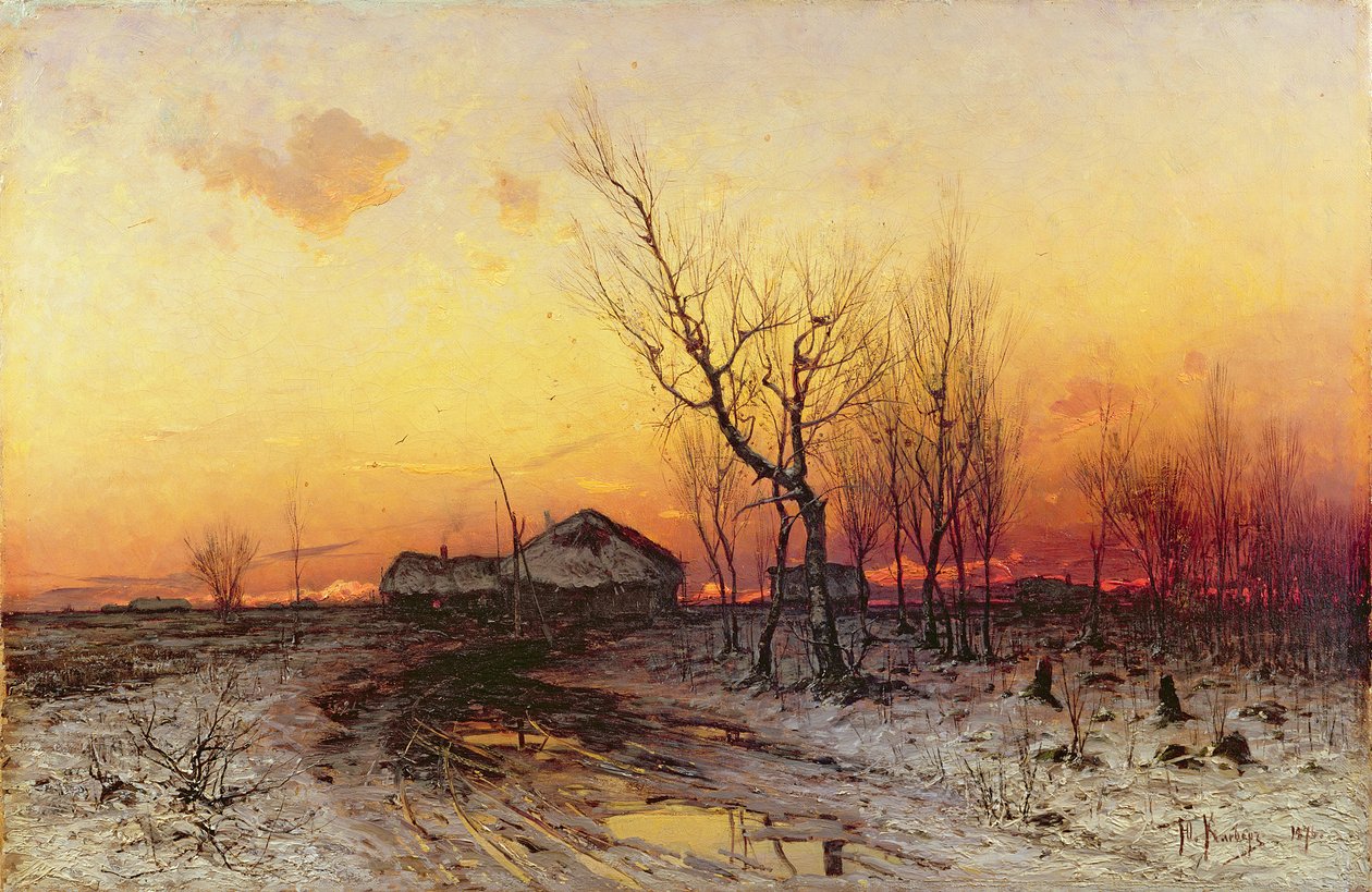 Téli táj alkotó: Julius Sergius von Klever