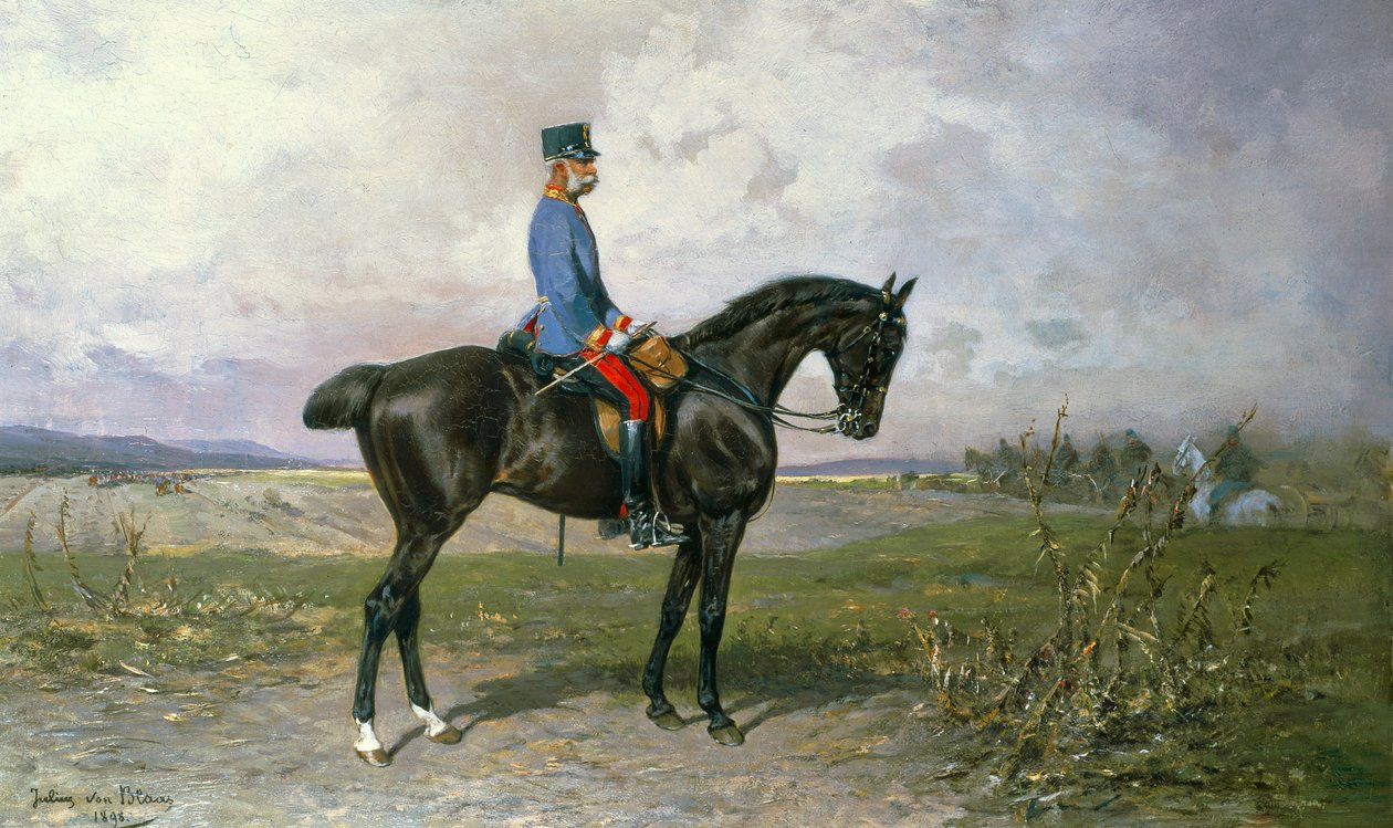 I. Ferenc József császár osztrák lován, 1898 alkotó: Julius von Blaas  