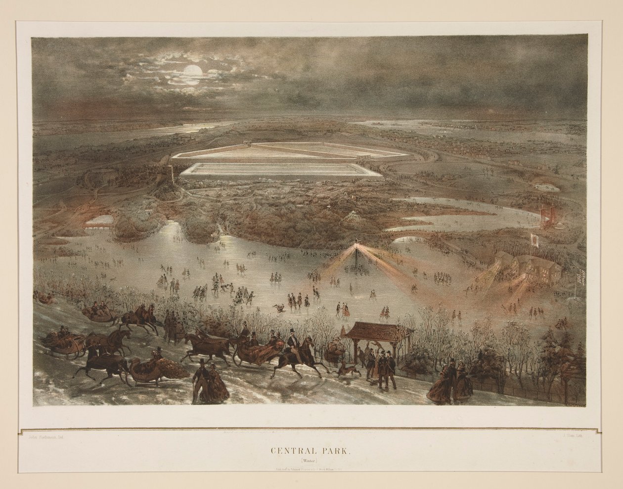 Central Park (télen) alkotó: Julius Bien