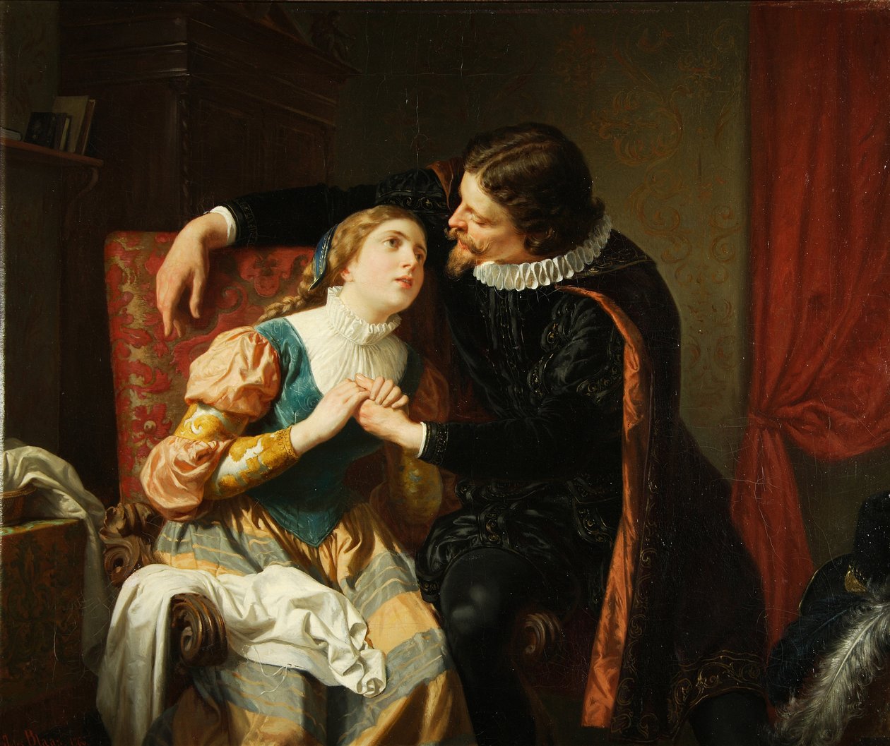 Egmont és Klärchen, 1866 alkotó: Julius Blaas von