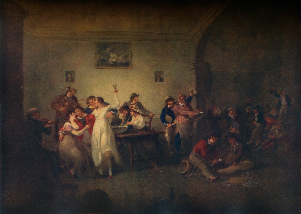 Egy nem házas tengerészek visszatérése, 1800 alkotó: Julius Caesar Ibbetson