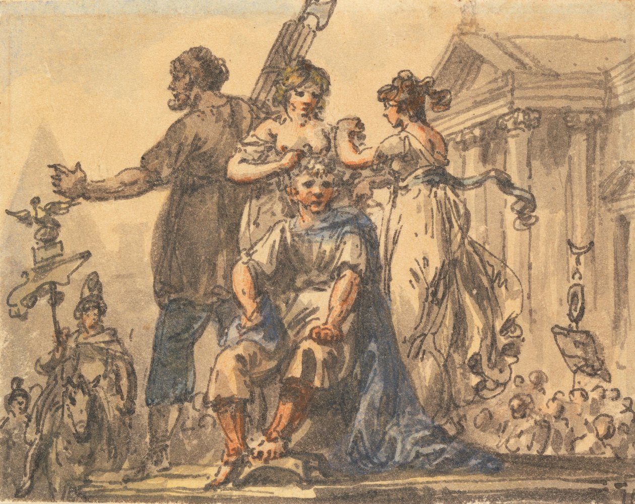 Die Bildung der Bürgerkrone alkotó: Julius Caesar Ibbetson