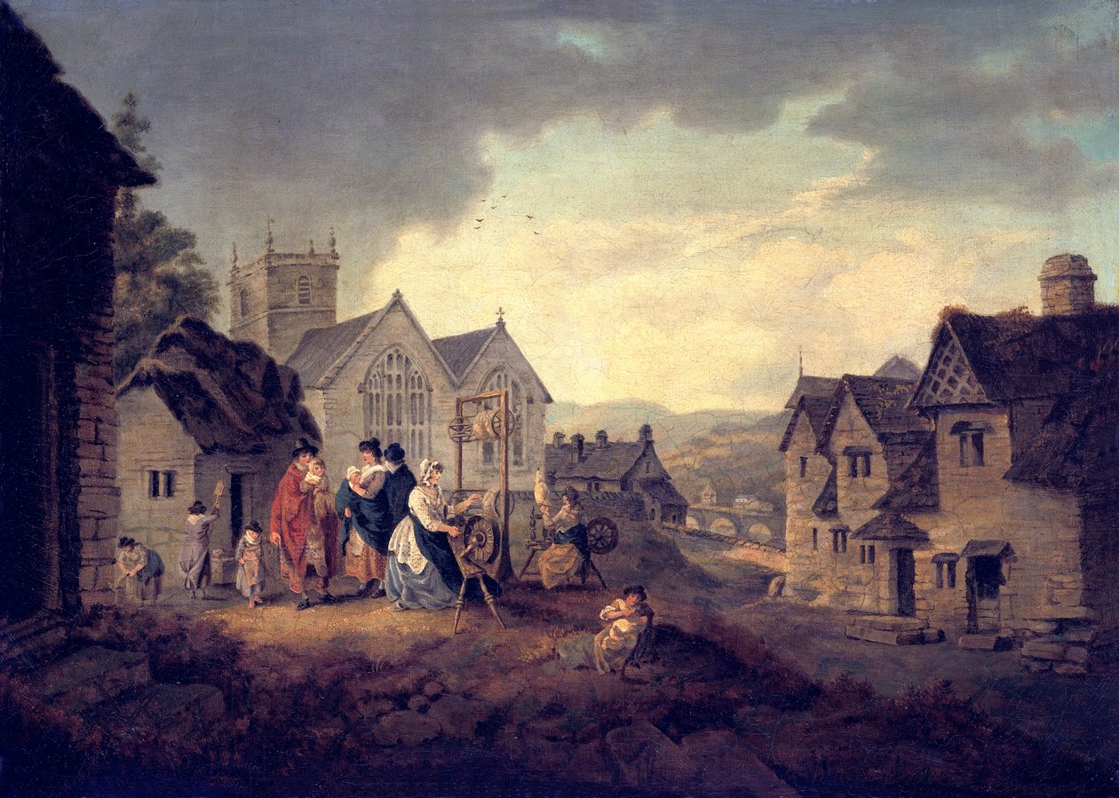 „Llangollen”, 1778-1817 alkotó: Julius Caesar Ibbetson