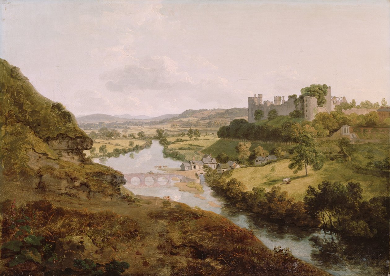 Ludlow Castle, Shropshire alkotó: Julius Caesar Ibbetson