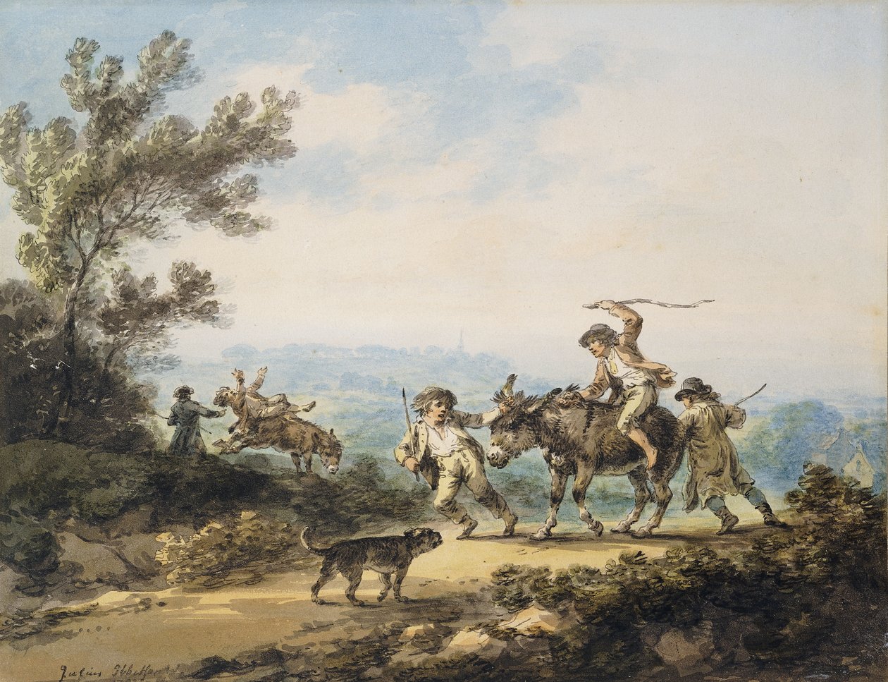 A kelletlen szamár, 1798 alkotó: Julius Caesar Ibbetson